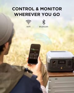 Pour ECOFLOW <span class=keywords><strong>RIVER</strong></span> 2 Station d'alimentation portable 600W 256Wh Batterie LiFePO4 Générateur solaire Panneau solaire d'urgence avec MPPT pour voiture - Product Image 2