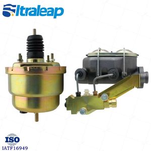 GMFS3-211 1965-1968 GM Full Size (Impala, <span class=keywords><strong>Bel</strong></span> <span class=keywords><strong>Air</strong></span>) 8 "Dual Zinc Booster Conversion Kit W/ Cast Iron Master Cylinder Left Mount - Product Image 2