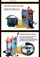 Machine de scellage semi-automatique portative CE pour canettes de bière, boîtes de conserve, boissons et aliments en aluminium – Scelleuse de boîtes de conserve
