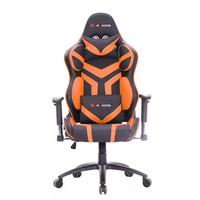 Chaise de jeu ergonomique moderne de haute qualité en cuir PU, pivotante à 360 degrés, réglable en hauteur et inclinable