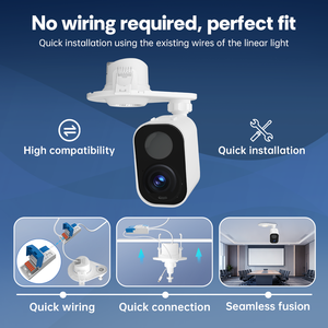 YIMMET Akıllı Kablosuz Güvenlik Kamerası CMOS Sensör 2K WiFi Gece Görüşü Bulut IP66 Su Geçirmez Çift Yönlü Ses Hareket Algılama - Product Image 2