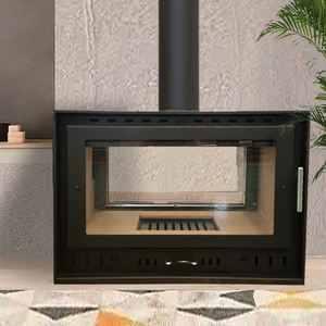 เตาผิงไม้แบบตั้งพื้นสองด้าน โครงสร้างเหล็ก ทันสมัย สำหรับใช้ภายในอาคาร - Product Image 2