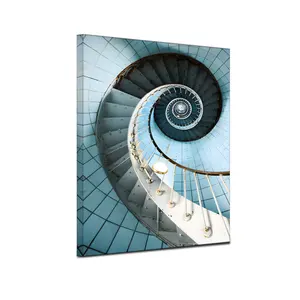 stairs picture print on canvas modern architecture wall art prints painting tram canvas painting machine