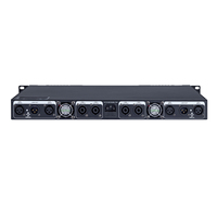 Profesyonel DA4 4 Kanallı 1300W D Sınıfı Dijital Ses Güç Amplifikatörü 8 Ohm Stereo KTV Kulüp Partisi için