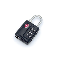 Cadenas à combinaison certifié TSA, 3 chiffres, ABS noir, léger, pour valise de voyage, sac à dos, casier