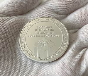 Que votre anniversaire soit rempli de bonheur et d'amour Bonne chance Pièce en métal Joyeux anniversaire à vous Cadeau de pièce chanceuse - Product Image 4