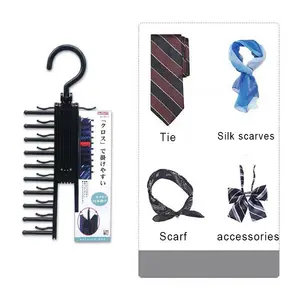 Estante de almacenamiento de corbata Corbata colgante de armario con bufanda para organizar, perchas