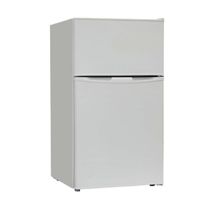 Réfrigérateur à double porte Smad, couleur blanc argenté, congélateur en haut - Product Image 1