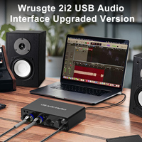Microphone professionnel XLR 192 kHz avec alimentation fantôme, interface audio USB, carte son pour studio d'enregistrement musical