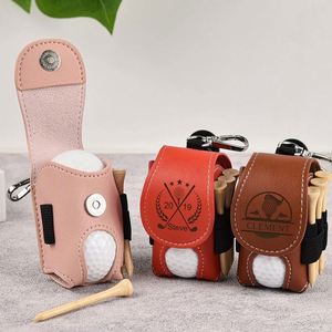 Bolsa de Cuero Personalizada para Pelotas de Golf con Nombre e Iniciales, Mini Bolsa para Pelotas y Tees, Regalo Premium para Hombres y Mujeres - Product Image 4