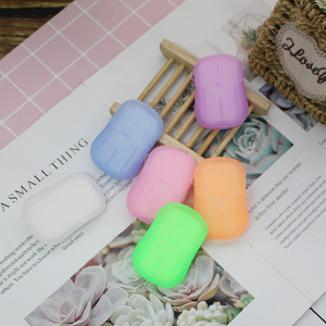 <span class=keywords><strong>Savon</strong></span> de voyage en papier, feuilles parfumées jetables <span class=keywords><strong>pour</strong></span> le lavage des mains et le bain, mini-<span class=keywords><strong>savon</strong></span> portable en tablettes - Product Image 2