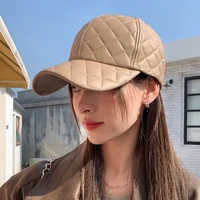 Gorra de Béisbol Linge de 5 Paneles, Gorras de Béisbol Unisex con Diseño a Cuadros, Ajustables, Suaves, para Deportes Casuales al Aire Libre