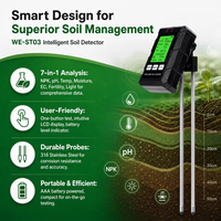 Vente en gros de testeurs de sol multi-paramètres intelligents WES WE-ST03 IoT pour l'agriculture de précision, analyseur numérique 5 en 1