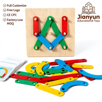 Juego de Construcción Personalizado de Madera, Juguete Educativo de Apilamiento, Tablero de Actividades de Clasificación de Formas, Colores y Patrones, Juego de Clasificación para Niños Pequeños