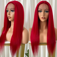 Perruque Lace Front Transparente en Cheveux Humains, Cheveux Vierges Vietnamiens Bruts, Sans Colle, Densité 250% pour Femmes