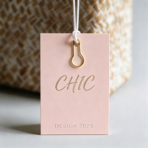 Custom eco-friendly hangtags, printed with your logo, available on paper or kraft paper, suitable for clothing bags and footwear - Product Image 3