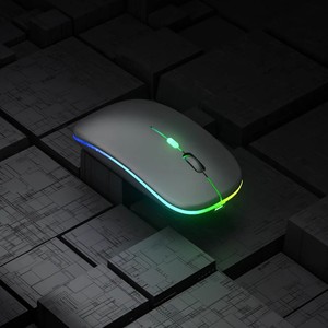 Ratón inalámbrico de 1600Dpi, 2,4G, Bluetooth, tipo C, recargable, para juegos, diseño ergonómico para uso en ordenador portátil - Product Image 1