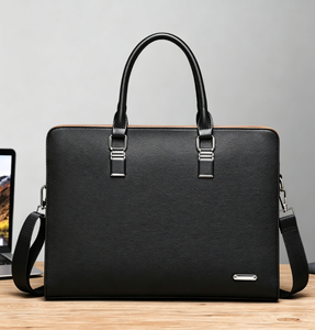 <span class=keywords><strong>Sac</strong></span> à <span class=keywords><strong>main</strong></span> de <span class=keywords><strong>luxe</strong></span> personnalisé pour <span class=keywords><strong>homme</strong></span>, en cuir PU imperméable, grande capacité, pour ordinateur portable, avec bandoulière, idéal pour le bureau et les affaires - Product Image 2