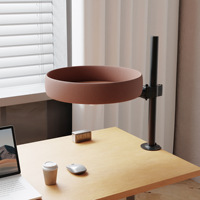 Lit de bureau pour chat, 360 °   Nid de chat pour bureau rotatif et réglable en hauteur, lit pour chat avec housse amovible et lavable