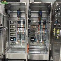 Ensemble complet de panneau de commande de démarrage progressif pour moteur industriel 380V 90kW en acier inoxydable avec communication RS485 pour les eaux usées municipales