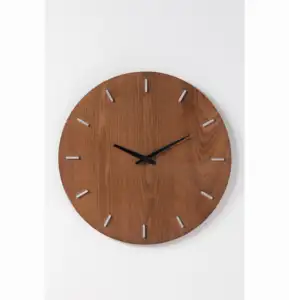 2023 Baixo preço de alta qualidade de madeira Antique Round Clock decor