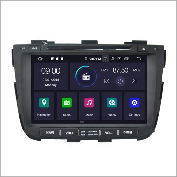 NEWNAVI 8-дюймовый сенсорный экран автомобильный стерео Android 10,0 Встроенный GPS/WIFI многофункциональный 2 din автомобильный dvd-плеер для KIA SORENTO 2013
