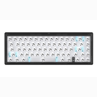 Kit Keyboard Mekanik Berkabel DIY HotSwap dengan Casing Transparan GAS67 67keys dan Lampu RGB