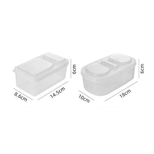 Rectángulo transparente PP plástico sellado ecológico hermético apilable cocina contenedores de almacenamiento para cereales y tapas de alimentos secos - Product Image 6