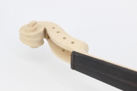 Violon de haute qualité non fini avec accessoires en ébène, violon non verni à motifs flammés