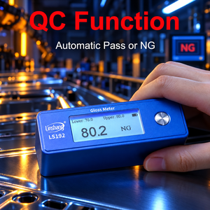 เครื่องทดสอบความเงาพื้นผิวขนาดกะทัดรัด LS192 พร้อมระบบตรวจสอบคุณภาพอัตโนมัติ (QC Pass NG) และซอฟต์แวร์รายงานข้อมูล PC - Product Image 5