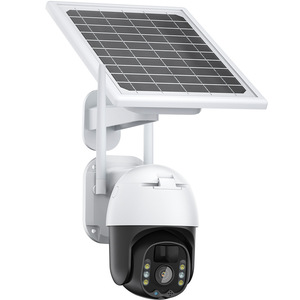 Cámara CCTV Exterior con Energía Solar, Giro e Inclinación de 360 Grados, con Visión Nocturna e Intercomunicador de Voz para Monitoreo de Seguridad en el Hogar - Product Image 1