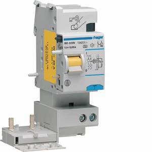 BG225N Personalizzabile con blocco differenziale Hager 2P 25A tipo A 500mA 2M - Product Image 1