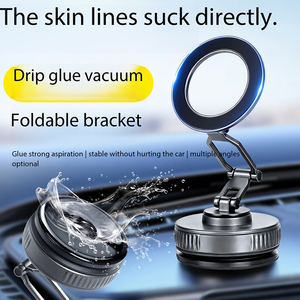 Oem Custom 3 Axis Adjustable Magnetic Car Phone Holder Zinc Tpu N52 Strong Magnet Vacuum Suction for Dashboard <b>Desk</b> - Product Image 2