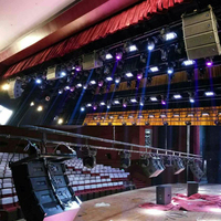 Haut-parleur Line Array professionnel H2 double 10 pouces haute puissance 500W/2000W noir grand format pour spectacles
