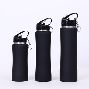 750ml Stainless Steel Vacuum Insulated Water Bottle <b>Straw</b> Tumbler with <b>Lid</b> Portable Reusable Travel <b>Cup</b> for Gym Outdoor - Product Image 1