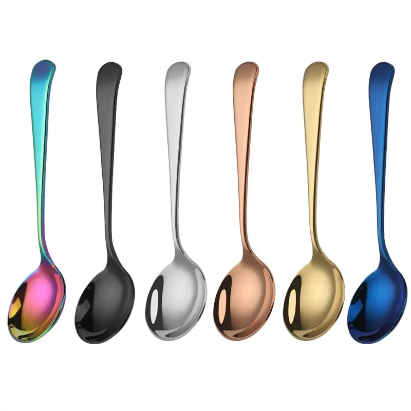 Stainless Steel Tableware Creative Sugar Spoon Tea Stir Bar Spoon Stirring Spoon