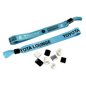 JXSSW1001 All-In-One Custom Logo Stylish Fabric Style Polyester Sublimation Wristbands for Event Access Promotion