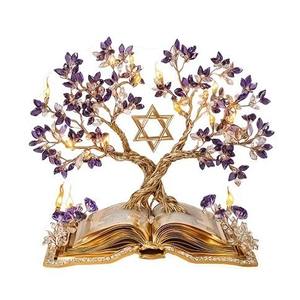 Élégante décoration d'arbre du Ramadan en acrylique avec base en forme de livre ouvert et embellissement étoile dorée pour une ambiance festive et spirituelle du Ramadan - Product Image 6