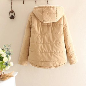 I-0340 Fashion Good Quality Coat for <b>Women</b> With Big Fur Hooded Wholesale Coat Winter <b>Crop</b> <b>Puffer</b> <b>Jacket</b> Clothes for <b>Women</b> - Product Image 5