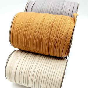 9mm Colored Soft Natural Cotton Flat Drawstring Cord Rope Custom Cotton Flat Cord - Product Image 3