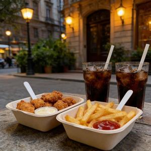 แก้วพลาสติก 2 in 1 ขนาด 500 มล. 600 มล. 700 มล. สำหรับใส่ขนมและเครื่องดื่ม พร้อมฝาปิดสำหรับใส่ขนม  สำหรับงานเลี้ยงครอบครัว - Product Image 3