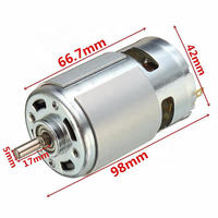CE EMC RoHS 24000 tr/min RS775 roulement à billes 775 moteur à courant continu 12v 36v 28000 tr/min prix nets pour vélo électrique à double moteur