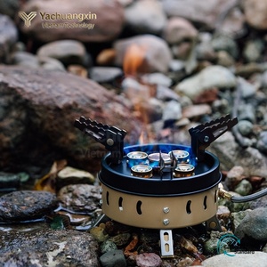 Réchaud à gaz portable en alliage d'aluminium, pliable, équipement de cuisine de camping en plein air, pour 1 à 2 personnes, design simple, utilisable en toutes saisons - Product Image 3