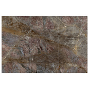 Nanhai Factory Luxus Steinboden Wandfliesen Dunkelbraun Marmor optik Glänzend Voll glasiert 600x1200 Porzellan Schamotte stein Anti-Rutsch - Product Image 5