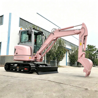 Livraison gratuite Euro5 CE EPA 3.5 T Mini-excavatrice compacte, mini-pelleuse hydraulique sur chenilles, petite excavatrice pour travaux industriels et aménagement paysager