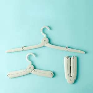 Ff2221 Custom Logo Multi-Functionele Kleding Droogrek Draagbare Opvouwbare Hangers Plastic Kleerhangers