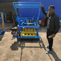 Prix Machine à Blocs de Béton à Pontes Manuelle Diesel Interverrouillage pour Fabrication de Briques