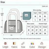 Sac de transport pour petits animaux de compagnie, sac à bandoulière extérieur avec fenêtre en maille transparente, sac fourre-tout pour animaux de compagnie pour les sorties quotidiennes, portable, pliable, support OEM ODM personnalisé