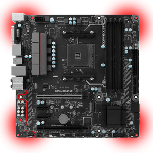 Carte mère MS Computer Parts B350M PRO-VH PLUS MORTAR VD GAMING VDH BAZOOKA M2 DDR4 AM4 pour processeur de bureau DDR4 AM4 - Product Image 5
