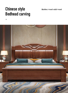 <span class=keywords><strong>Letto</strong></span> in Legno Massello di Noce Stile Cinese <span class=keywords><strong>con</strong></span> Contenitore Sottostante, <span class=keywords><strong>Letto</strong></span> Matrimoniale Moderno Minimalista per Arredamento Camera da <span class=keywords><strong>Letto</strong></span>, Misure Queen e King - Product Image 6